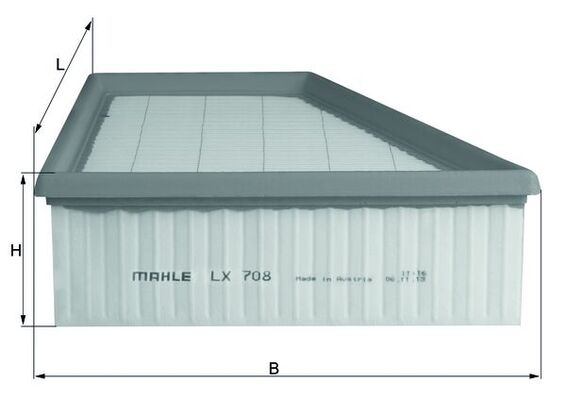 Luchtfilter Knecht LX 708