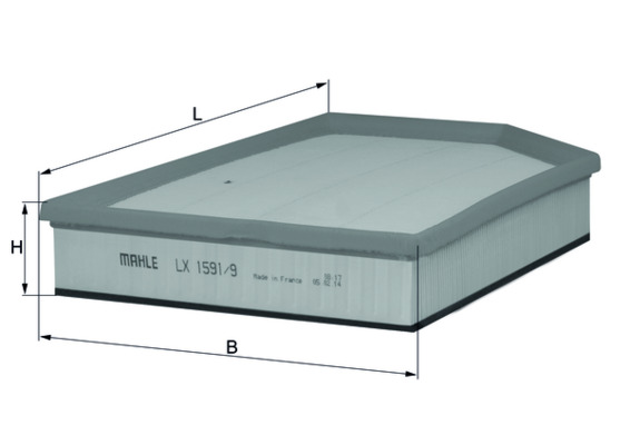 Luchtfilter Knecht LX 1591/9