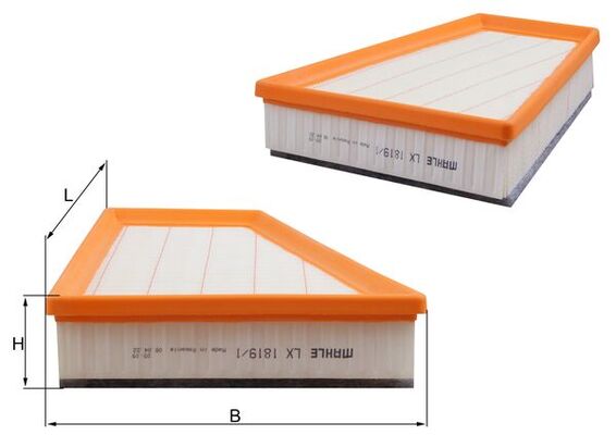 Luchtfilter Knecht LX 1819/1