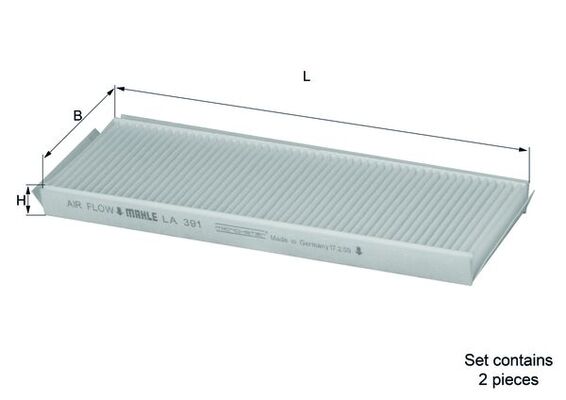 Interieurfilter Knecht LA 391/S