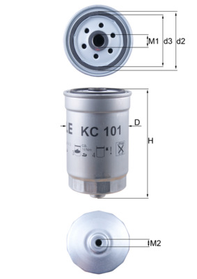 Brandstoffilter Knecht KC 101