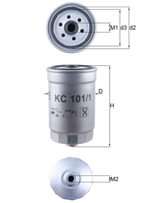 Brandstoffilter Knecht KC 101/1