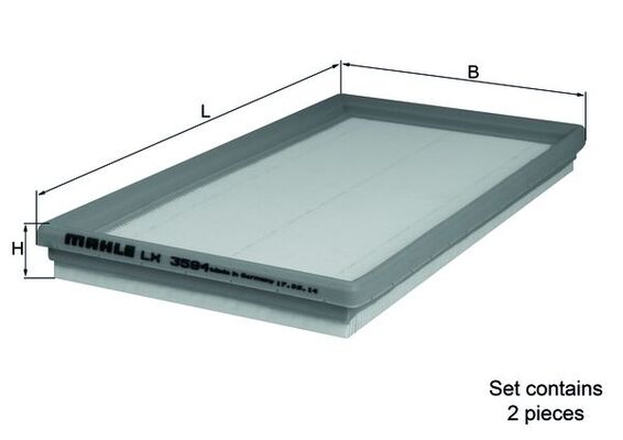 Luchtfilter Knecht LX 3594/S