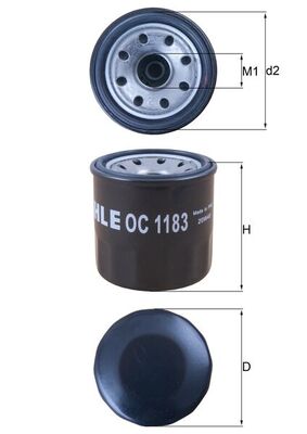 Oliefilter Knecht OC 1183