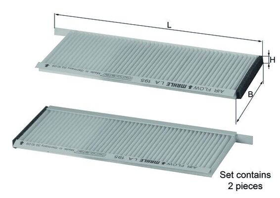 Interieurfilter Knecht LA 195/S