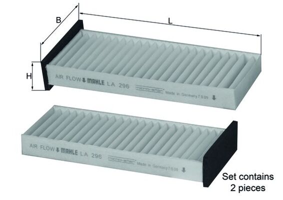 Interieurfilter Knecht LA 296/S