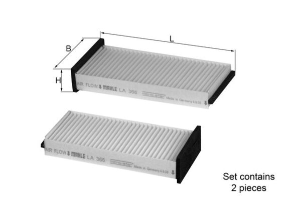 Interieurfilter Knecht LA 366/S