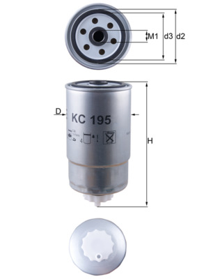 Brandstoffilter Knecht KC 195