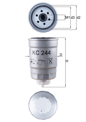 Brandstoffilter Knecht KC 244