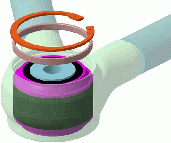 Draagarm-/ reactiearm lager Lemförder 23197 01