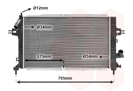 Radiateur Van Wezel 37012364