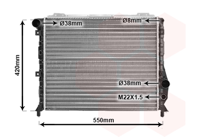 Radiateur Van Wezel 01002035