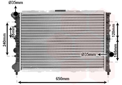 Radiateur Van Wezel 01002057