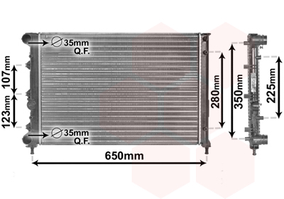 Radiateur Van Wezel 01002078