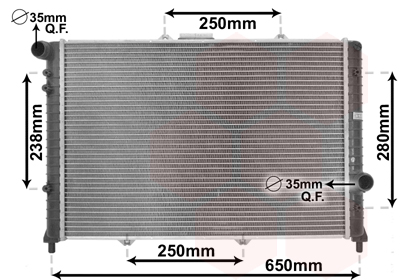 Radiateur Van Wezel 01002091