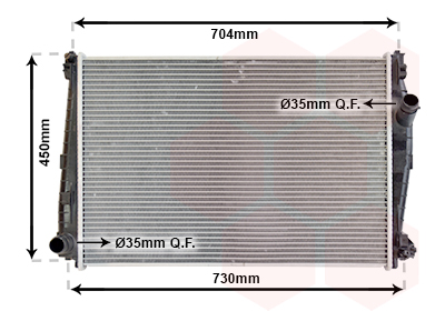 Radiateur Van Wezel 01002101