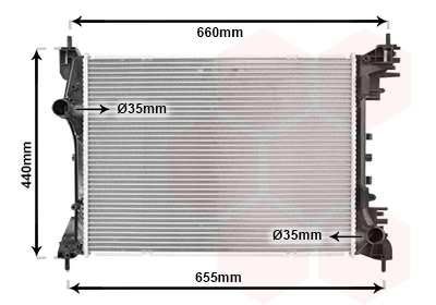 Radiateur Van Wezel 01002117