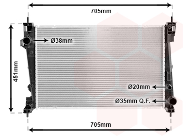 Radiateur Van Wezel 01002124