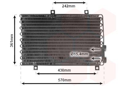 Airco condensor Van Wezel 01005063