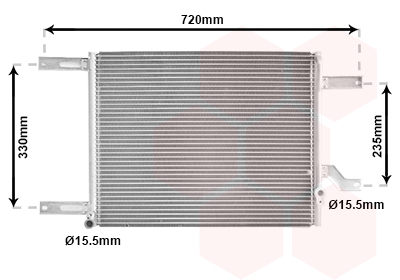 Airco condensor Van Wezel 01005080