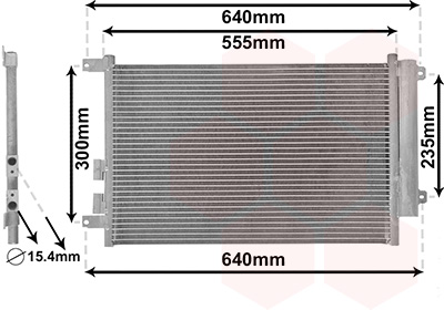 Airco condensor Van Wezel 01005088