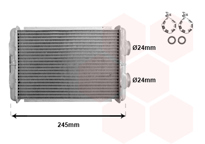 Kachelradiateur Van Wezel 01006158