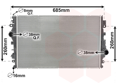 Radiateur Van Wezel 01012700