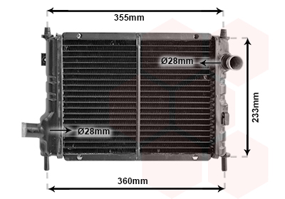 Radiateur Van Wezel 02002133