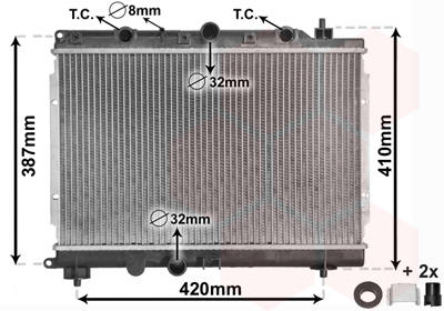 Radiateur Van Wezel 02002153