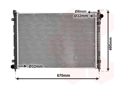 Radiateur Van Wezel 02002163