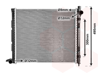 Radiateur Van Wezel 02002164