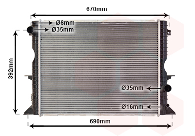 Radiateur Van Wezel 02002184