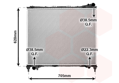 Radiateur Van Wezel 02002337