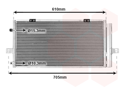 Airco condensor Van Wezel 02005078