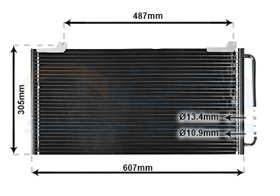 Airco condensor Van Wezel 02005139