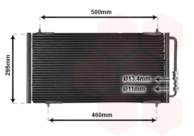 Airco condensor Van Wezel 02005147