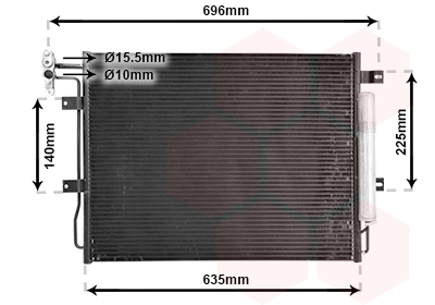 Airco condensor Van Wezel 02005215