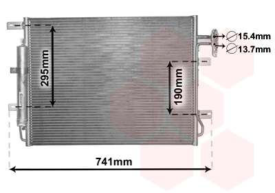 Airco condensor Van Wezel 02005217