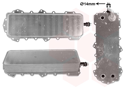 Oliekoeler, motorolie Van Wezel 02013707