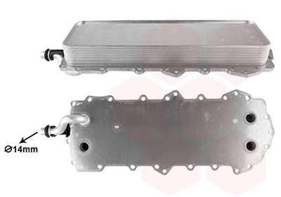 Oliekoeler, motorolie Van Wezel 02013708