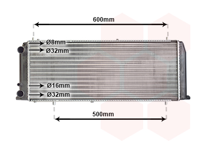 Radiateur Van Wezel 03002051