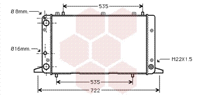 Radiateur Van Wezel 03002053