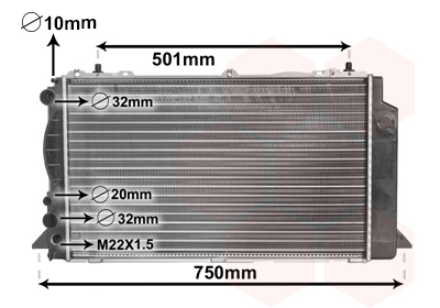 Radiateur Van Wezel 03002089