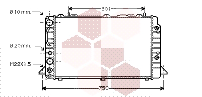 Radiateur Van Wezel 03002090