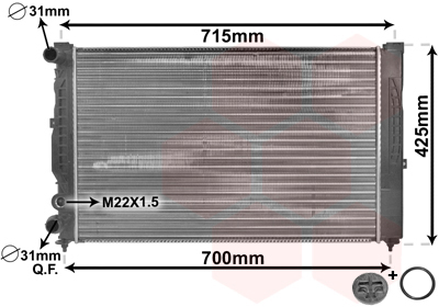 Radiateur Van Wezel 03002108