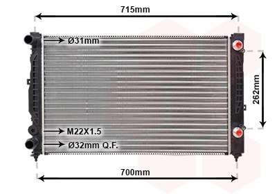 Radiateur Van Wezel 03002109