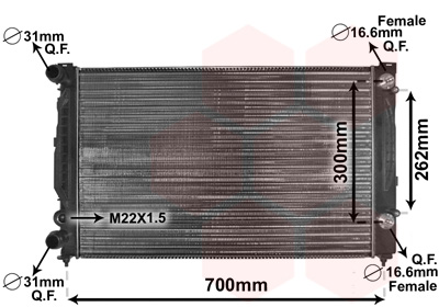 Radiateur Van Wezel 03002122