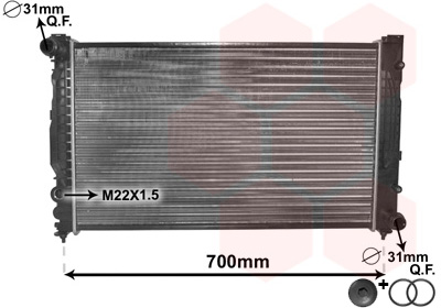 Radiateur Van Wezel 03002124