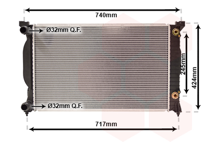 Radiateur Van Wezel 03002202