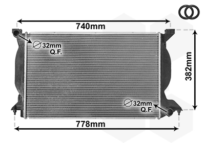 Radiateur Van Wezel 03002206